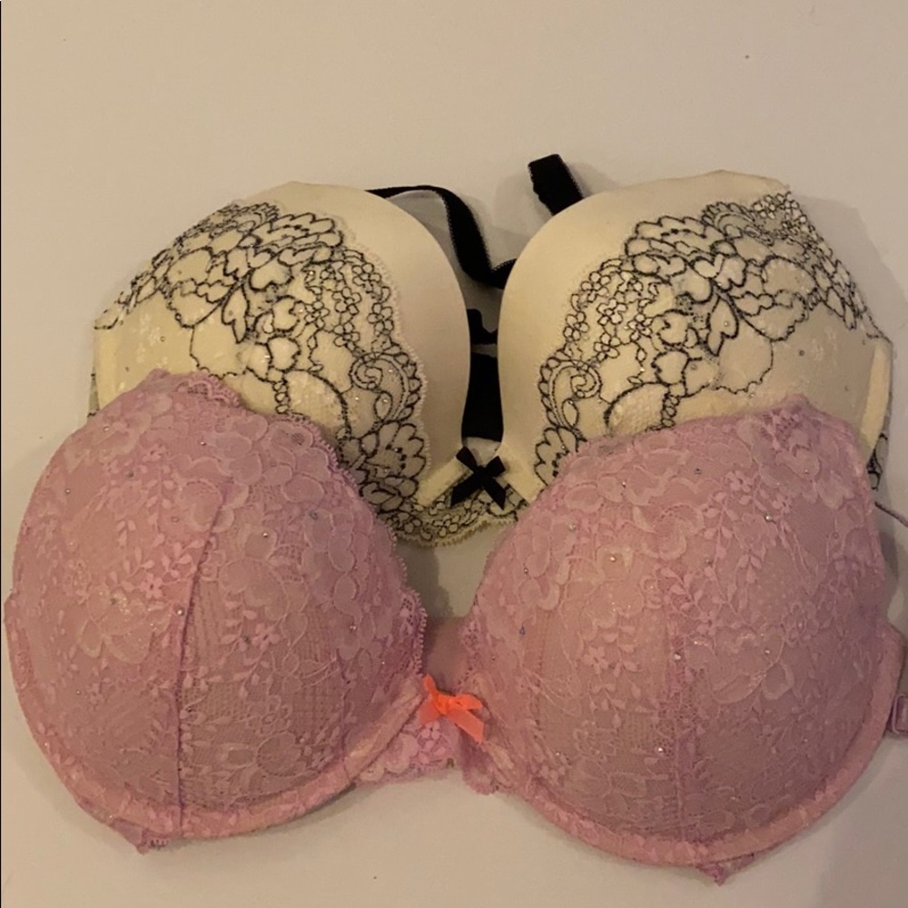 Set of 2 34DD Dream Angels Push up bras